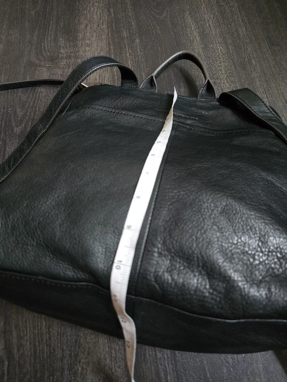 Aimee Kestenberg Convertible Leather Backpack Black Belt Buckle Silver Hardware